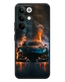Чехол для Realme C85 Pro с картинкой «Lamborghini дымная эстетика»