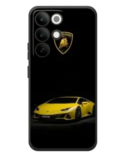 Чехол для Realme C85 Pro с картинкой «Lamborghini желтый акцент»