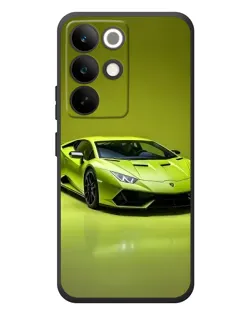 Чехол для Realme C85 Pro с картинкой «Салатовый Lamborghini Huracan»