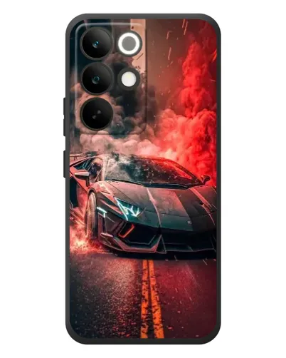 Чехол для Realme C85 Pro с картинкой «Lamborghini красный дым» Чехол для Realme C85 Pro с картинкой «Lamborghini красный дым»