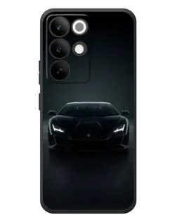 Чехол для Realme C85 Pro с картинкой «Черный Lamborghini Aventador»