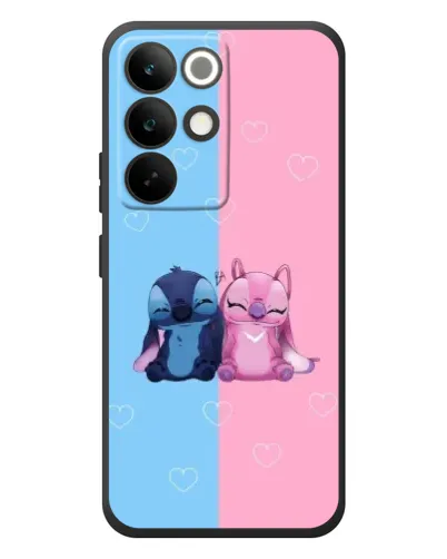 Чехол для Realme C85 Pro с картинкой «Stitch и Angel Love»