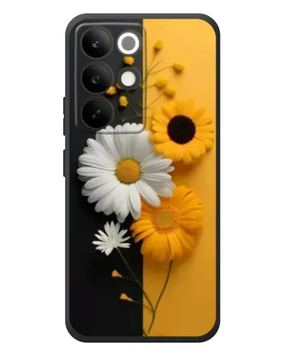 Чехол для Realme C85 Pro с картинкой «Подсолнух и ромашка» Чехол для Realme C85 Pro с картинкой «Подсолнух и ромашка»