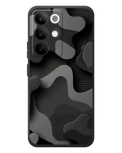 Чехол для Realme C85 Pro с картинкой «Темный абстрактный камуфляж»