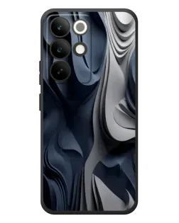 Чехол для Realme C85 Pro с картинкой «Объемные синие складки» Чехол для Realme C85 Pro с картинкой «Объемные синие складки»