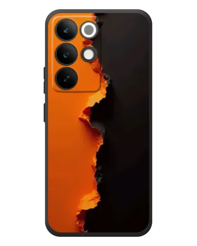 Чехол для Realme C85 Pro с картинкой «Оранжевый разлом»