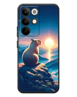 Чехол для Realme C85 Pro с картинкой «Закат солнца с капибарой» Чехол для Realme C85 Pro с картинкой «Закат солнца с капибарой»