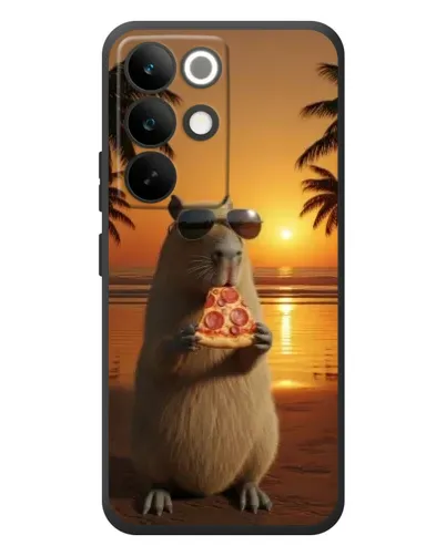 Чехол для Realme C85 Pro с картинкой «Капибара с пиццей» Чехол для Realme C85 Pro с картинкой «Капибара с пиццей»