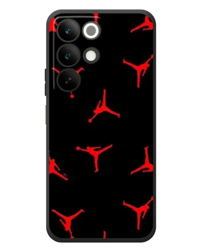 Чехол для Realme C85 с картинкой «Jordan Red Pattern»