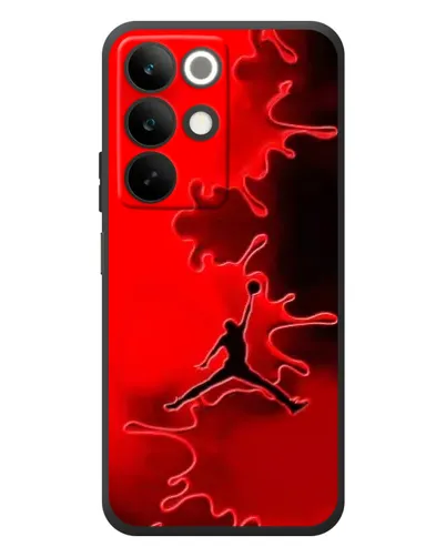 Чехол для Realme C85 с картинкой «Jordan Red Smoke»