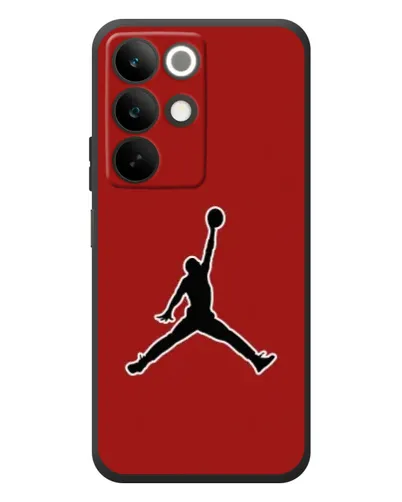 Чехол для Realme C85 с картинкой «Jordan Red Back»