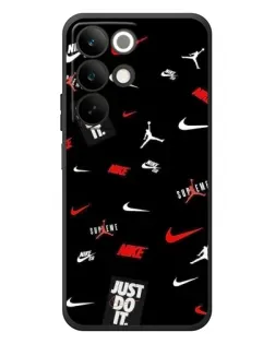 Чехол для Realme C85 с картинкой «Nike Mix Pattern»