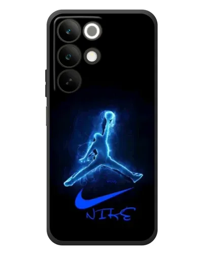 Чехол для Realme C85 с картинкой «Jordan Neon Blue»