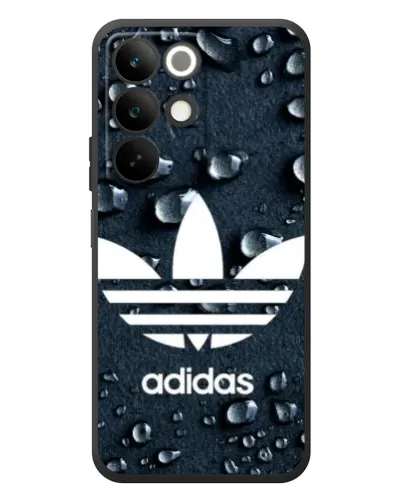 Чехол для Realme C85 с картинкой «Adidas Trefoil Blue»