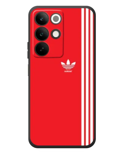 Чехол для Realme C85 с картинкой «Красный минимализм Adidas»