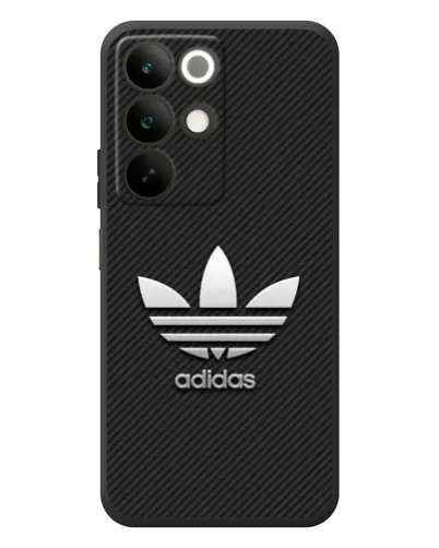 Чехол для Realme C85 с картинкой «Adidas Карбоновая текстура»