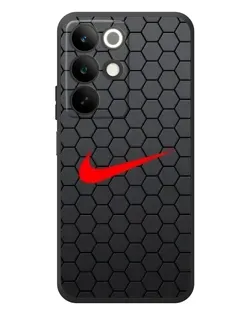 Чехол для Realme C85 с картинкой «Nike — карбоновая сетка»