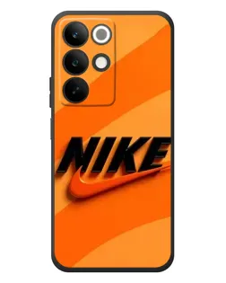 Чехол для Realme C85 с картинкой «Оранжевый драйв Nike»