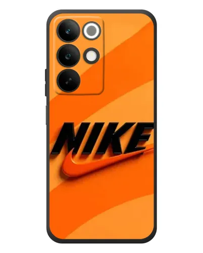 Чехол для Realme C85 с картинкой «Оранжевый драйв Nike»