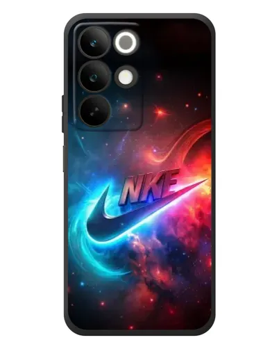 Чехол для Realme C85 с картинкой «Огненный логотип Nike»