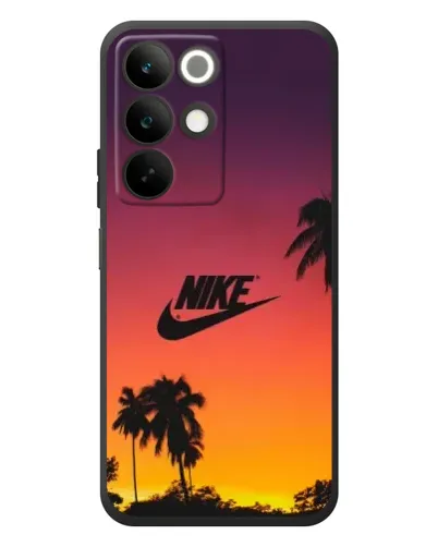 Чехол для Realme C85 с картинкой «Nike на закате солнца»