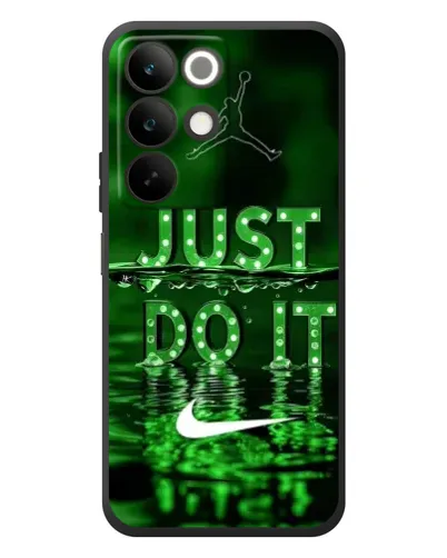 Чехол для Realme C85 с картинкой «Зеленый неоновый Nike»