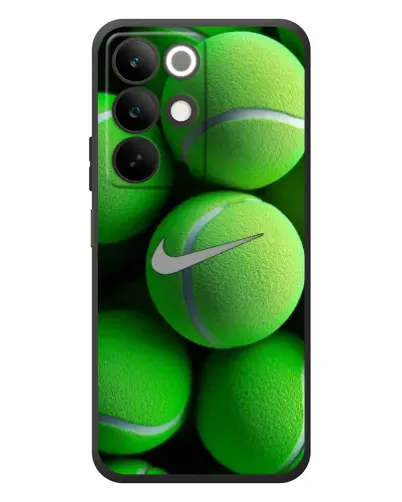 Чехол для Realme C85 с картинкой «Теннисные мячи Найк»