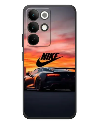 Чехол для Realme C85 с картинкой «Nike и суперкар»