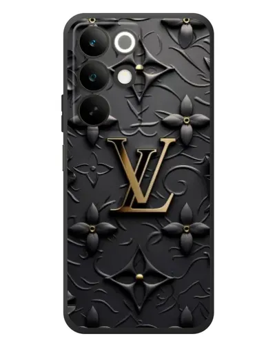 Чехол для Realme C85 с картинкой «Кожаная текстура LV»