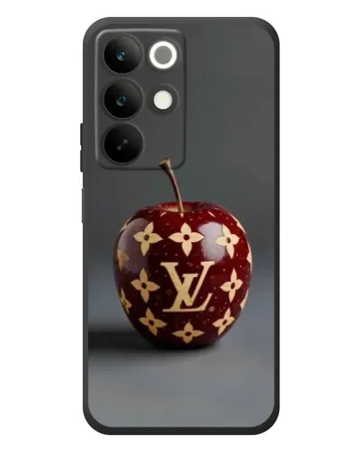 Чехол для Realme C85 с картинкой «Красное яблоко LV»