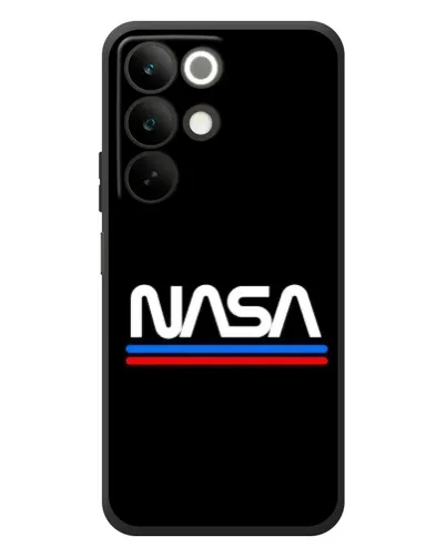 Чехол для Realme C85 с картинкой «NASA — классика Red Blue»
