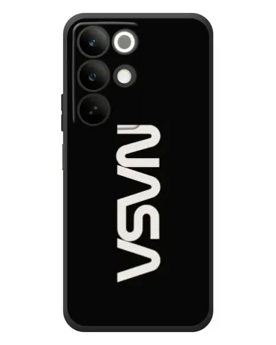 Чехол для Realme C85 с картинкой «NASA — вертикальный логотип»