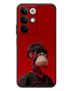 Чехол для Realme C85 с картинкой «Bored Ape в красном»