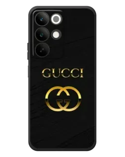 Чохол для Realme C85 з картинкою «Золотий логотип Gucci»