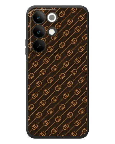 Чехол для Realme C85 с картинкой «Gucci — золотые диагонали» Чехол для Realme C85 с картинкой «Gucci — золотые диагонали»