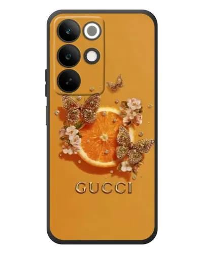 Чохол для Realme C85 з картинкою «Gucci — золоті метелики» Чохол для Realme C85 з картинкою «Gucci — золоті метелики»