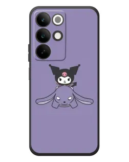 Чехол для Realme C85 с картинкой «Kuromi на лиловом фоне»