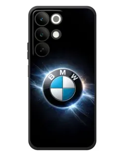 Чехол для Realme C85 с картинкой «BMW — неоновое сияние»