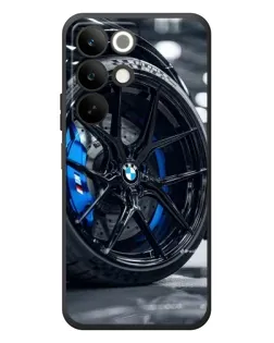 Чехол для Realme C85 с картинкой «Колесо BMW вблизи»