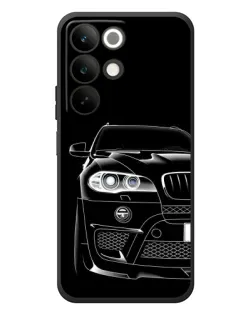 Чехол для Realme C85 с картинкой «Темный силуэт BMW»