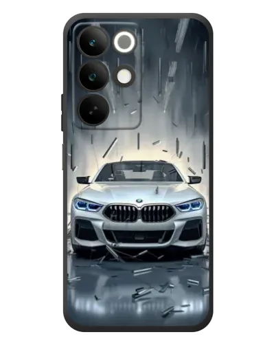 Чехол для Realme C85 с картинкой «BMW в свете фар»