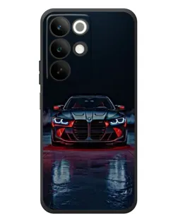 Чехол для Realme C85 с картинкой «BMW на мокрой дороге»