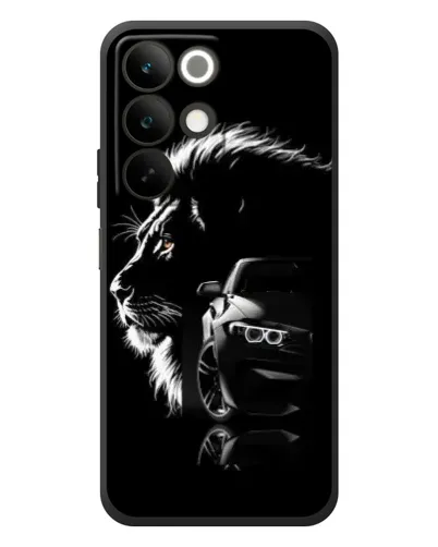 Чехол для Realme C85 с картинкой «BMW и лев»
