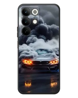 Чехол для Realme C85 с картинкой «BMW в дыму»