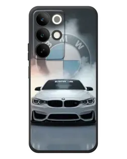 Чехол для Realme C85 с картинкой «BMW в белом дыму»