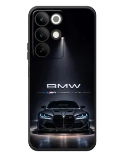 Чехол для Realme C85 с картинкой «BMW сквозь ночной город»
