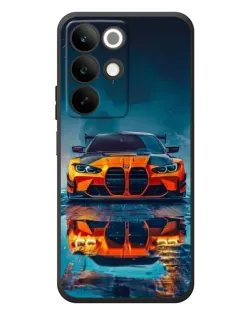 Чехол для Realme C85 с картинкой «BMW — золотая эмблема»