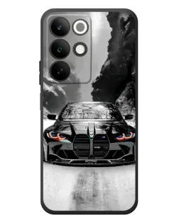 Чехол для Realme C85 с картинкой «BMW — акварельный дрифт»