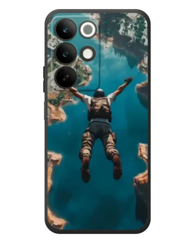 Чехол для Realme C85 с картинкой «PUBG — свободное падение»