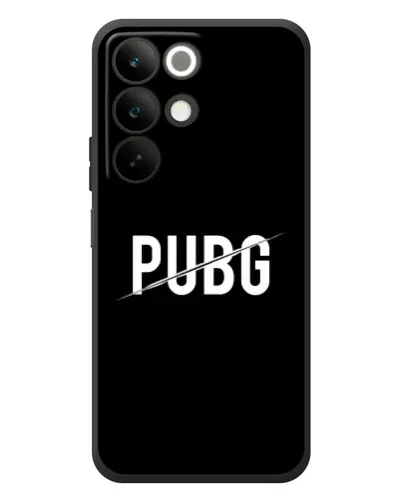 Чехол для Realme C85 с картинкой «PUBG — белый логотип»
